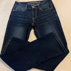 Hydraulic "Lola" mid-rise curvy micro boot denim jeans